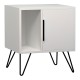 Κομοδίνο μελαμίνης Glynn Megapap χρώμα λευκό 50,2x44,6x60εκ. Κομοδίνο μελαμίνης Glynn Megapap χρώμα λευκό 50,2x44,6x60εκ.