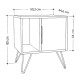 Κομοδίνο μελαμίνης Glynn Megapap χρώμα λευκό 50,2x44,6x60εκ. Κομοδίνο μελαμίνης Glynn Megapap χρώμα λευκό 50,2x44,6x60εκ.