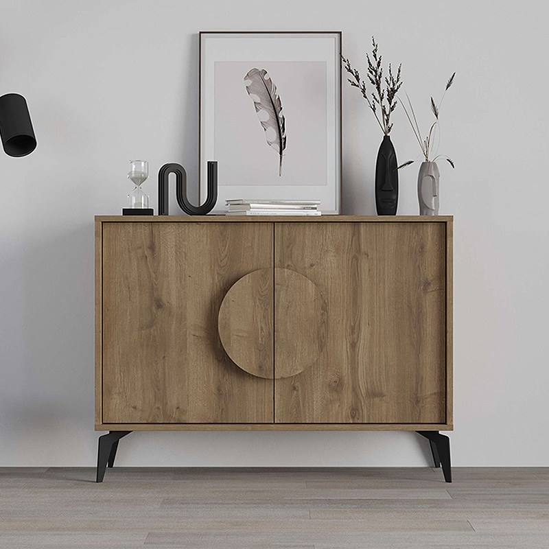 Μπουφές Gora Megapap χρώμα ανοιχτό καρυδί 110x35,6x82εκ.