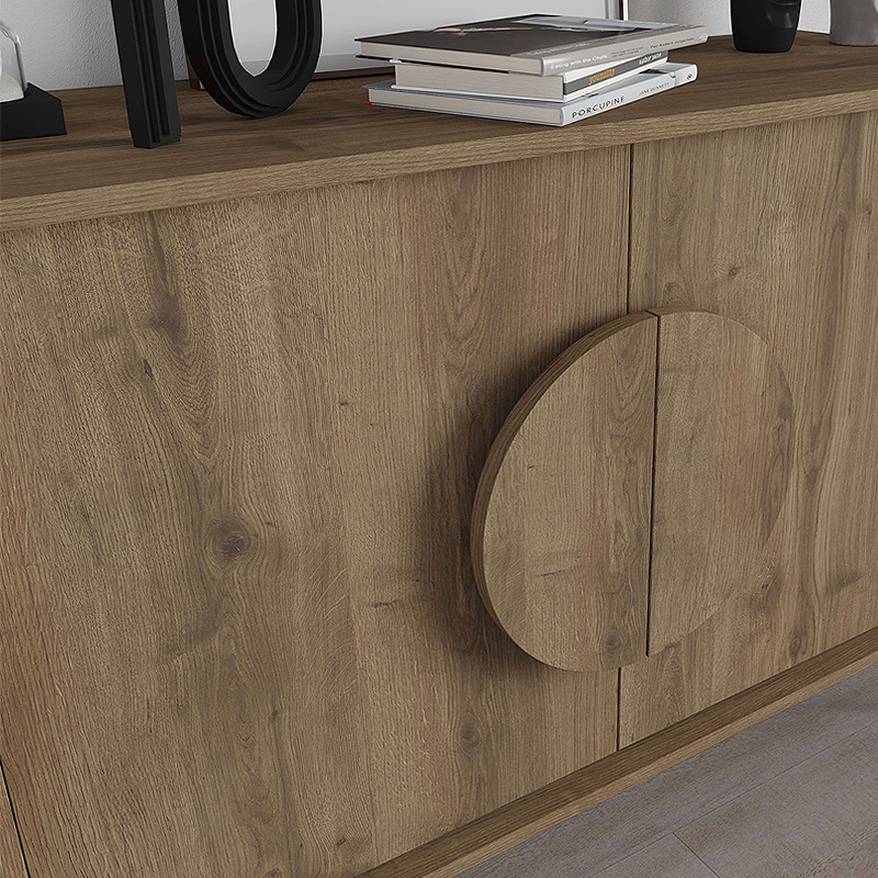 Μπουφές Gora Megapap χρώμα ανοιχτό καρυδί 110x35,6x82εκ.