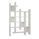 Βιβλιοθήκη μελαμίνης Manco Megapap χρώμα λευκό 122x25,5x188εκ. Βιβλιοθήκη μελαμίνης Manco Megapap χρώμα λευκό 122x25,5x188εκ.