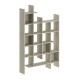 Βιβλιοθήκη Manco Megapap χρώμα travertine 122x25,5x188εκ. Βιβλιοθήκη Manco Megapap χρώμα travertine 122x25,5x188εκ.