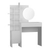 Τουαλέτα με καθρέπτη Mup Megapap χρώμα λευκό 105x35x151εκ.