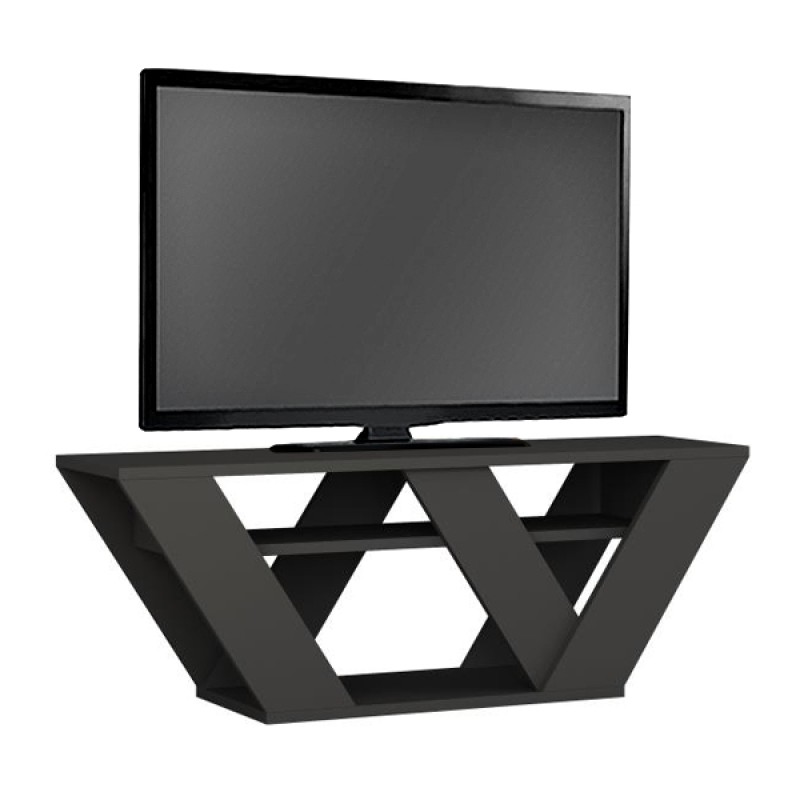 Έπιπλο τηλεόρασης Pipralla Megapap χρώμα ανθρακί 110x30x40εκ.