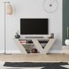 Έπιπλο τηλεόρασης Pipralla Megapap χρώμα sandstone 110x30x40εκ.