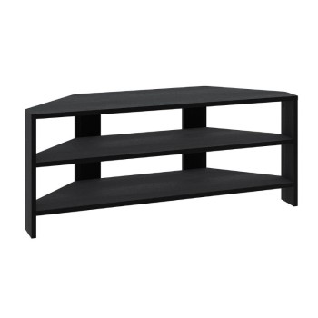 Έπιπλο τηλεόρασης γωνιακό Thales Megapap χρώμα black wood 110x36x45εκ.