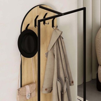 Έπιπλο εισόδου Archy Megapap χρώμα sapphire oak 53x31,7x180εκ.