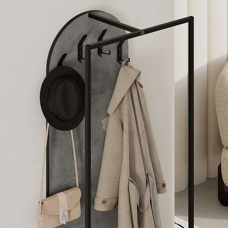 Έπιπλο εισόδου Archy Megapap χρώμα γκρι ρετρό 53x31,7x180εκ.