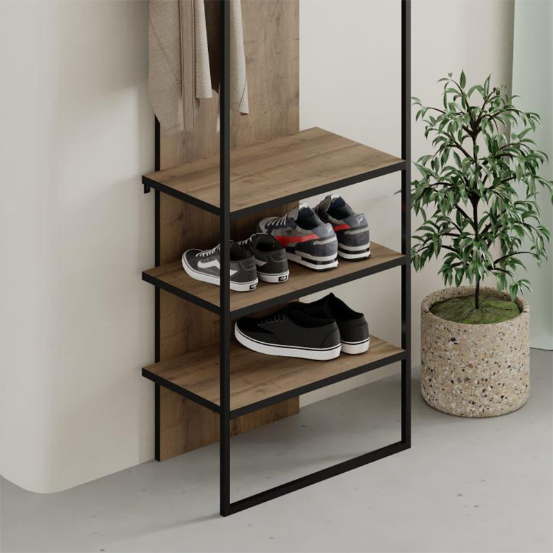 Έπιπλο εισόδου Archy Megapap χρώμα ανοιχτό καρυδί 53x31,7x180εκ.