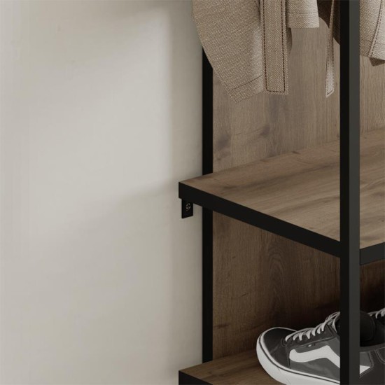 Έπιπλο εισόδου Archy Megapap χρώμα ανοιχτό καρυδί 53x31,7x180εκ. Έπιπλο εισόδου Archy Megapap χρώμα ανοιχτό καρυδί 53x31,7x180εκ.