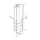 Έπιπλο εισόδου Archy Megapap χρώμα ανοιχτό καρυδί 53x31,7x180εκ. Έπιπλο εισόδου Archy Megapap χρώμα ανοιχτό καρυδί 53x31,7x180εκ.