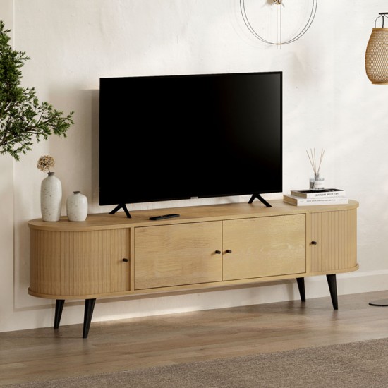Έπιπλο τηλεόρασης Gentle Megapap χρώμα sapphire oak 180x40x52εκ. Έπιπλο τηλεόρασης Gentle Megapap χρώμα sapphire oak 180x40x52εκ.