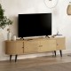 Έπιπλο τηλεόρασης Gentle Megapap χρώμα sapphire oak 180x40x52εκ. Έπιπλο τηλεόρασης Gentle Megapap χρώμα sapphire oak 180x40x52εκ.
