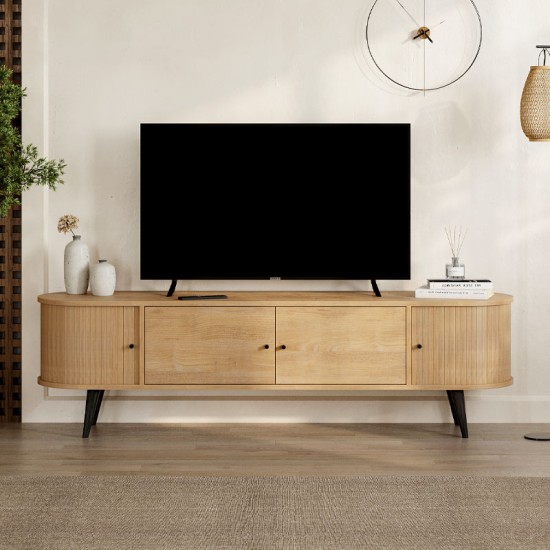 Έπιπλο τηλεόρασης Gentle Megapap χρώμα sapphire oak 180x40x52εκ. Έπιπλο τηλεόρασης Gentle Megapap χρώμα sapphire oak 180x40x52εκ.