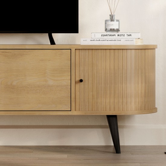 Έπιπλο τηλεόρασης Gentle Megapap χρώμα sapphire oak 180x40x52εκ. Έπιπλο τηλεόρασης Gentle Megapap χρώμα sapphire oak 180x40x52εκ.