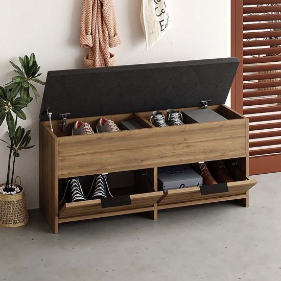 Παπουτσοθήκη Cove Megapap χρώμα ανοιχτό καρυδί 106x34x51,5εκ. Παπουτσοθήκη Cove Megapap χρώμα ανοιχτό καρυδί 106x34x51,5εκ.