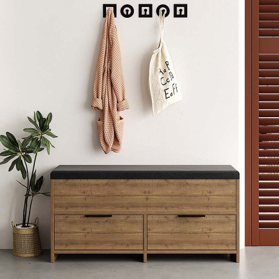 Παπουτσοθήκη Cove Megapap χρώμα ανοιχτό καρυδί 106x34x51,5εκ. Παπουτσοθήκη Cove Megapap χρώμα ανοιχτό καρυδί 106x34x51,5εκ.