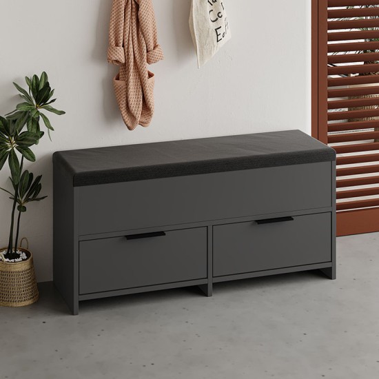 Παπουτσοθήκη Cove Megapap χρώμα ανθρακί 106x34x51,5εκ. Παπουτσοθήκη Cove Megapap χρώμα ανθρακί 106x34x51,5εκ.