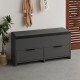 Παπουτσοθήκη Cove Megapap χρώμα ανθρακί 106x34x51,5εκ. Παπουτσοθήκη Cove Megapap χρώμα ανθρακί 106x34x51,5εκ.