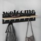 Κρεμάστρα τοίχου Welcome Megapap χρώμα μαύρο - sapphire oak 86x15,2x29εκ. Κρεμάστρα τοίχου Welcome Megapap χρώμα μαύρο - sapphire oak 86x15,2x29εκ.