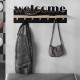Κρεμάστρα τοίχου Welcome Megapap χρώμα μαύρο - sapphire oak 86x15,2x29εκ. Κρεμάστρα τοίχου Welcome Megapap χρώμα μαύρο - sapphire oak 86x15,2x29εκ.