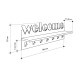 Κρεμάστρα τοίχου Welcome Megapap χρώμα μαύρο - sapphire oak 86x15,2x29εκ. Κρεμάστρα τοίχου Welcome Megapap χρώμα μαύρο - sapphire oak 86x15,2x29εκ.