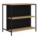 Τραπέζι μπαρ Detroit Megapap χρώμα sapphire oak - silky black 100x60x95εκ. Τραπέζι μπαρ Detroit Megapap χρώμα sapphire oak - silky black 100x60x95εκ.