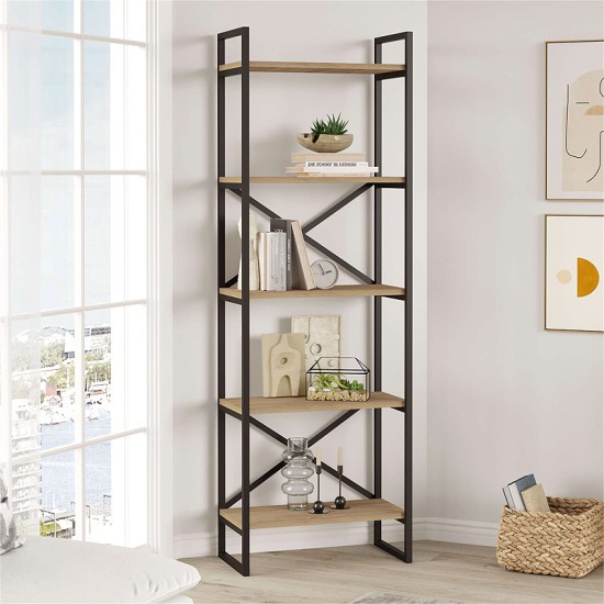 Βιβλιοθήκη Dusan Megapap χρώμα sepet oak 58x30x175εκ. Βιβλιοθήκη Dusan Megapap χρώμα sepet oak 58x30x175εκ.