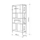Βιβλιοθήκη Midi Megapap χρώμα sapphire oak - silky black 88x35x175εκ. Βιβλιοθήκη Midi Megapap χρώμα sapphire oak - silky black 88x35x175εκ.