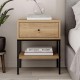 Κομοδίνο Lisa Megapap χρώμα saphhire oak 45x35x56εκ. Κομοδίνο Lisa Megapap χρώμα saphhire oak 45x35x56εκ.