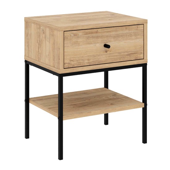 Κομοδίνο Lisa Megapap χρώμα saphhire oak 45x35x56εκ. Κομοδίνο Lisa Megapap χρώμα saphhire oak 45x35x56εκ.