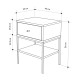 Κομοδίνο Lisa Megapap χρώμα saphhire oak 45x35x56εκ. Κομοδίνο Lisa Megapap χρώμα saphhire oak 45x35x56εκ.