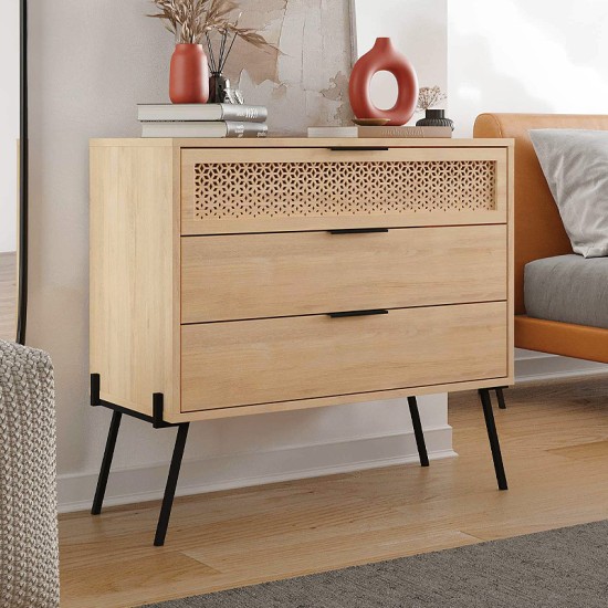 Συρταριέρα Naive Megapap χρώμα sapphire oak 93,1x40x83,1εκ. Συρταριέρα Naive Megapap χρώμα sapphire oak 93,1x40x83,1εκ.