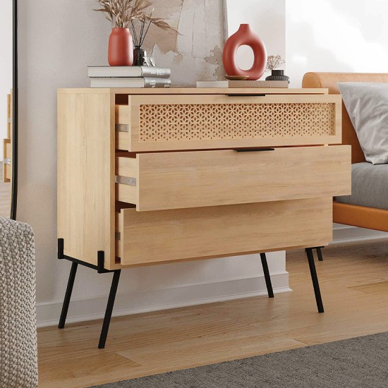 Συρταριέρα Naive Megapap χρώμα sapphire oak 93,1x40x83,1εκ. Συρταριέρα Naive Megapap χρώμα sapphire oak 93,1x40x83,1εκ.