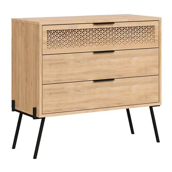 Συρταριέρα Naive Megapap χρώμα sapphire oak 93,1x40x83,1εκ. Συρταριέρα Naive Megapap χρώμα sapphire oak 93,1x40x83,1εκ.