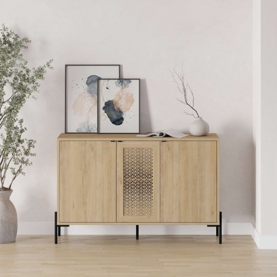 Μπουφές Naive Megapap χρώμα sapphire oak 126x40x80εκ. Μπουφές Naive Megapap χρώμα sapphire oak 126x40x80εκ.
