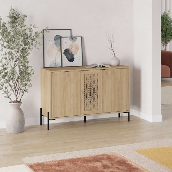 Μπουφές Naive Megapap χρώμα sapphire oak 126x40x80εκ. Μπουφές Naive Megapap χρώμα sapphire oak 126x40x80εκ.