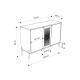 Μπουφές Naive Megapap χρώμα sapphire oak 126x40x80εκ. Μπουφές Naive Megapap χρώμα sapphire oak 126x40x80εκ.