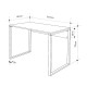 Γραφείο εργασίας Inna Megapap χρώμα γκρι ρετρό - silky black 110x60x75εκ. Γραφείο εργασίας Inna Megapap χρώμα γκρι ρετρό - silky black 110x60x75εκ.