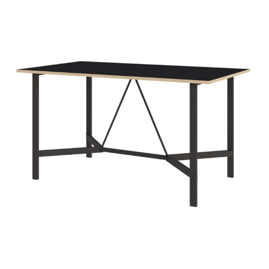 Τραπέζι Adoro Megapap χρώμα μαύρο 140x80x75εκ. Τραπέζι Adoro Megapap χρώμα μαύρο 140x80x75εκ.