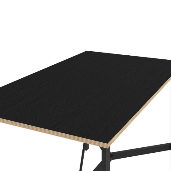 Τραπέζι Adoro Megapap χρώμα μαύρο 140x80x75εκ. Τραπέζι Adoro Megapap χρώμα μαύρο 140x80x75εκ.
