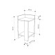Κομοδίνο Elos Megapap χρώμα saphhire oak - silky black 30x31,7x55εκ.