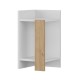 Κομοδίνο Elos Megapap χρώμα λευκό - saphhire oak 30x31,7x55εκ. Κομοδίνο Elos Megapap χρώμα λευκό - saphhire oak 30x31,7x55εκ.