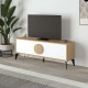 Έπιπλο τηλεόρασης Gora Megapap χρώμα sapphire oak - λευκό 140x35,6x51εκ. Έπιπλο τηλεόρασης Gora Megapap χρώμα sapphire oak - λευκό 140x35,6x51εκ.
