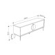 Έπιπλο τηλεόρασης Gora Megapap χρώμα sapphire oak - λευκό 140x35,6x51εκ. Έπιπλο τηλεόρασης Gora Megapap χρώμα sapphire oak - λευκό 140x35,6x51εκ.