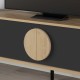 Έπιπλο τηλεόρασης Gora Megapap χρώμα sapphire oak - silky black 180x35,6x51εκ. Έπιπλο τηλεόρασης Gora Megapap χρώμα sapphire oak - silky black 180x35,6x51εκ.
