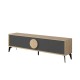 Έπιπλο τηλεόρασης Gora Megapap χρώμα sapphire oak - silky black 180x35,6x51εκ. Έπιπλο τηλεόρασης Gora Megapap χρώμα sapphire oak - silky black 180x35,6x51εκ.
