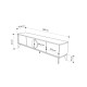 Έπιπλο τηλεόρασης Gora Megapap χρώμα sapphire oak - silky black 180x35,6x51εκ. Έπιπλο τηλεόρασης Gora Megapap χρώμα sapphire oak - silky black 180x35,6x51εκ.