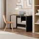 Γραφείο εργασίας Cubo Megapap χρώμα black wood 110x50x75εκ. Γραφείο εργασίας Cubo Megapap χρώμα black wood 110x50x75εκ.