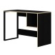 Γραφείο εργασίας Cubo Megapap χρώμα black wood 110x50x75εκ. Γραφείο εργασίας Cubo Megapap χρώμα black wood 110x50x75εκ.